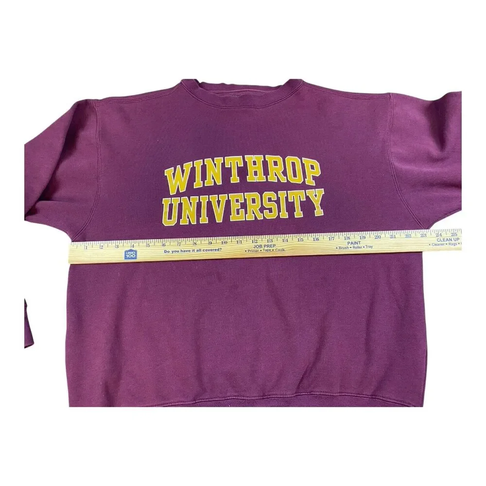Vintage Jansport Winthrop University Pullover Sweatshirt Unisex Size MEDIUM‎ - Picture 8 of 8